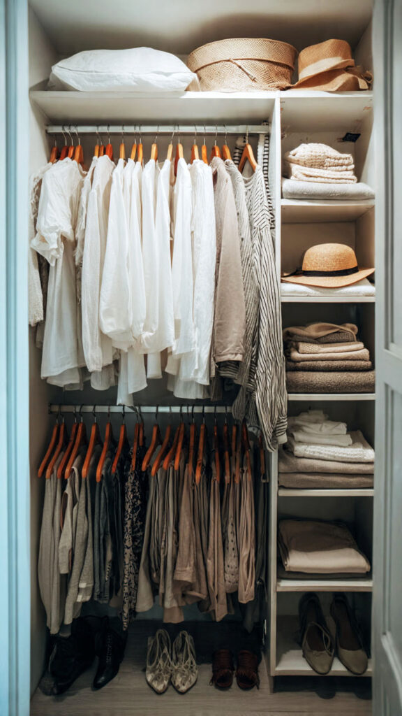 Como organizar guarda-roupa pequeno: 10 soluções práticas para ganhar espaço capa guarda roupa pequeno organização planejados.jpg