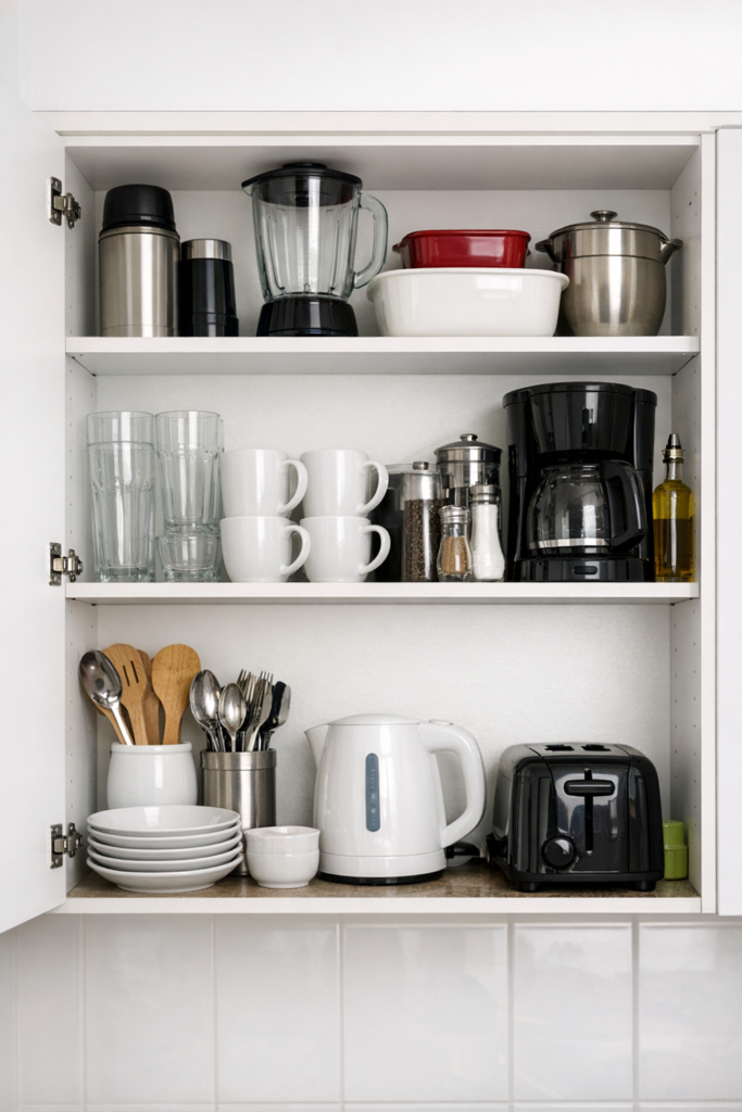 itens mais usados devem ficar mais acessíveis armários pequenos planejados.jpg