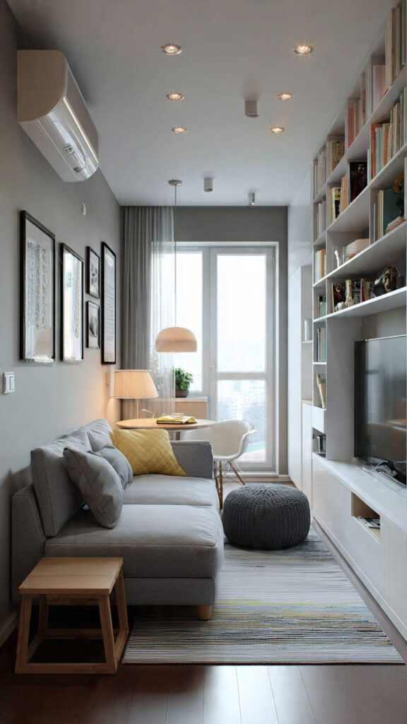 Como organizar sala pequena: 7 soluções práticas para ganhar espaço organizar sala pequena com móveis compactos.jpg