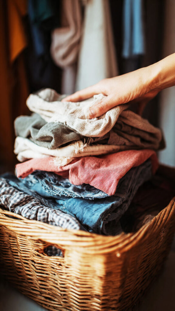 seleção roupas periodica doação guarda roupa pequeno organização planejados.jpg