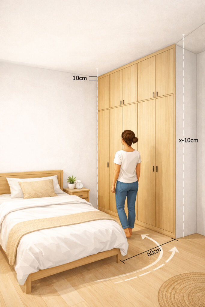 altura ideal de guarda roupa quarto pequeno.jpg