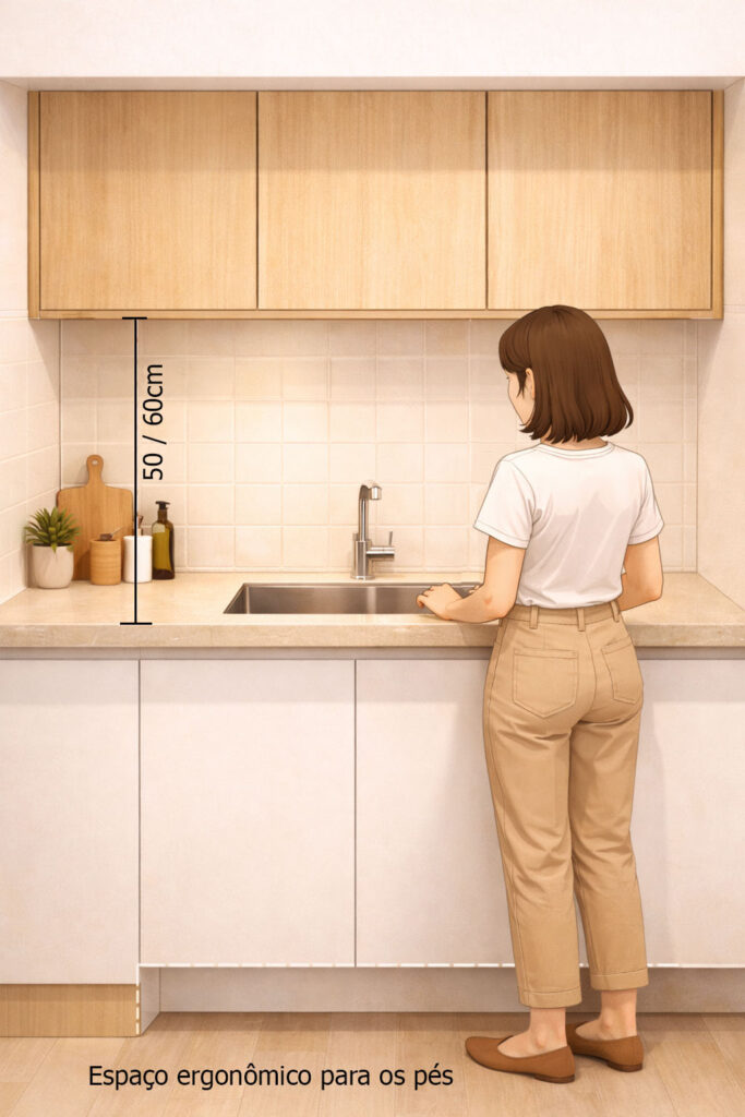 distância entre armário aéreo e a bancada cozinha pequena.jpg