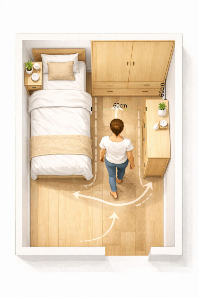 distância entre móveis quarto pequeno.jpg