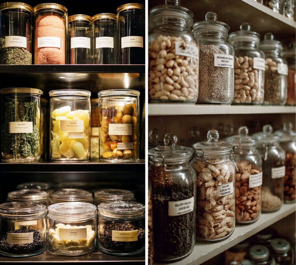 como organizar despensa pequena com potes organizadores.jpg