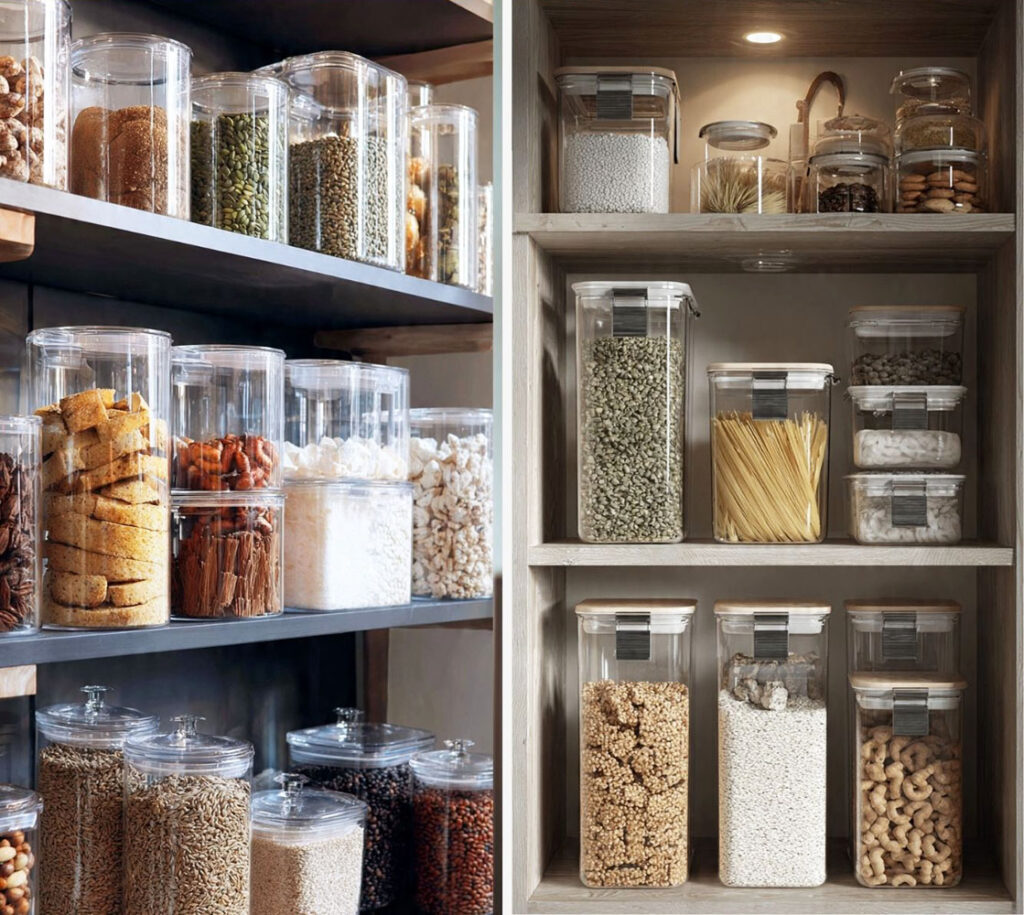 como organizar despensa pequena com potes organizadores.jpg
