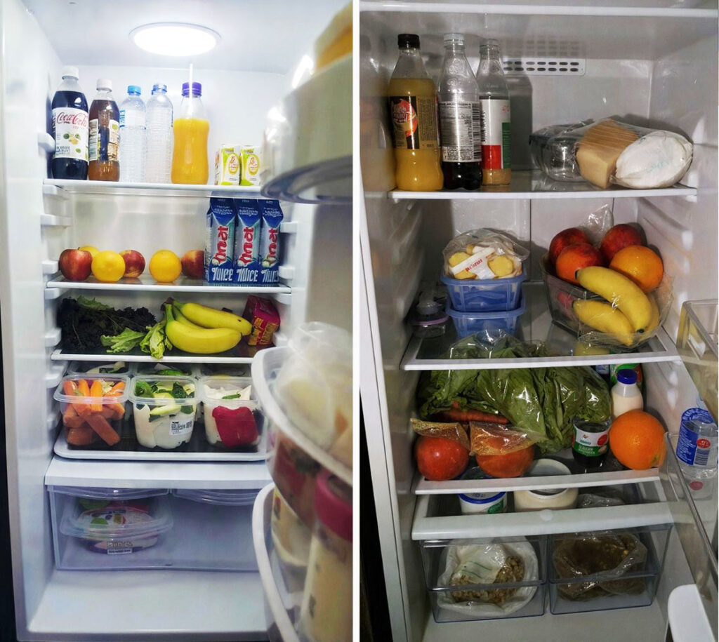 separe os alimentos por categoria para organizar geladeira pequena.jpg